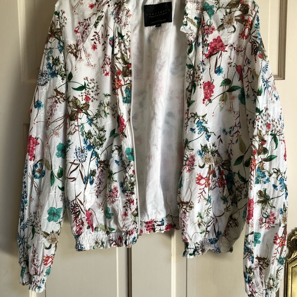 Floral Bomber Jacket - image 2